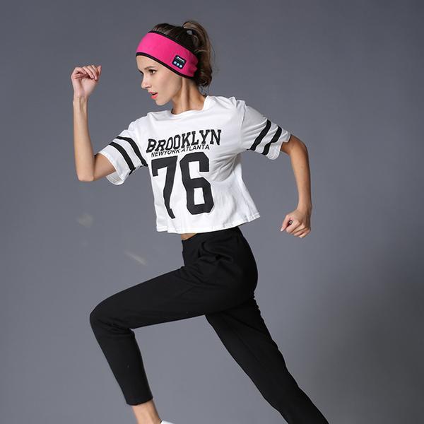 Bandeau sans fil compatible Bluetooth pour le fitness et le yoga en extérieur